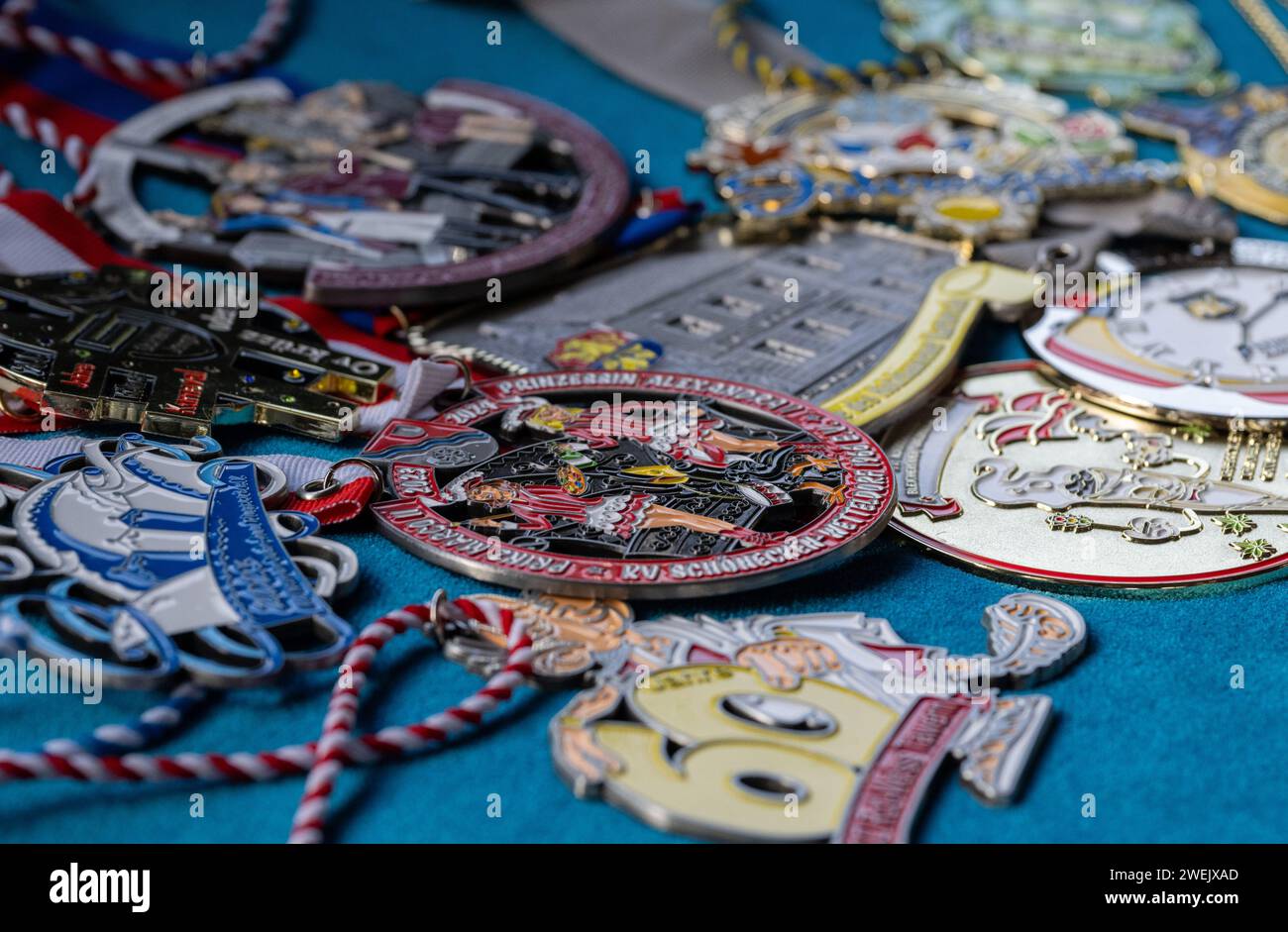 Speicher Germany 25th Jan 2024 Various Carnival Medals Are   Speicher Germany 25th Jan 2024 Various Carnival Medals Are Available For Presentation The Stuco Company Produces Around 150000 Medals A Year According To The German Carnival Museum In Kitzingen Bavaria Carnival Medals Have Been Around For 200 Years To Dpa Carnival Medals More Than Just Eye Catchers In The Fifth Season Credit Harald Titteldpaalamy Live News 2WEJXAD 