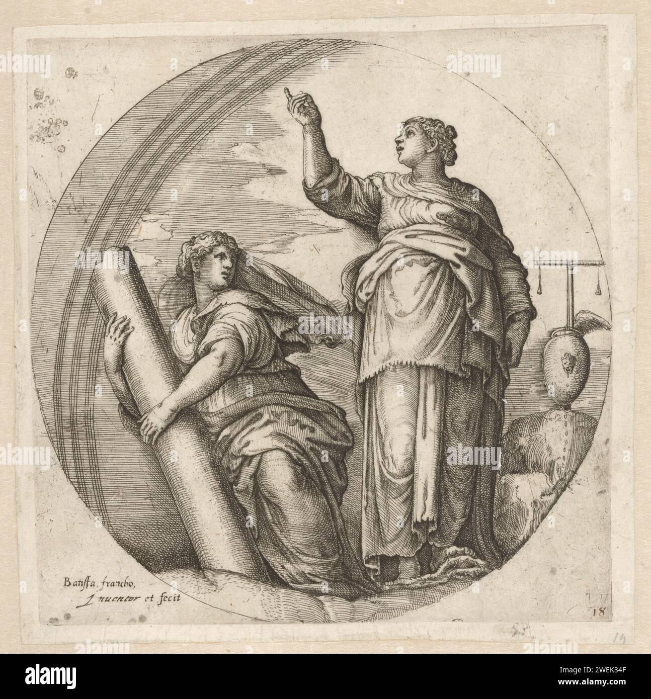 Strength en Justice, 1520 - 1561 print paper engraving Fortitude ...