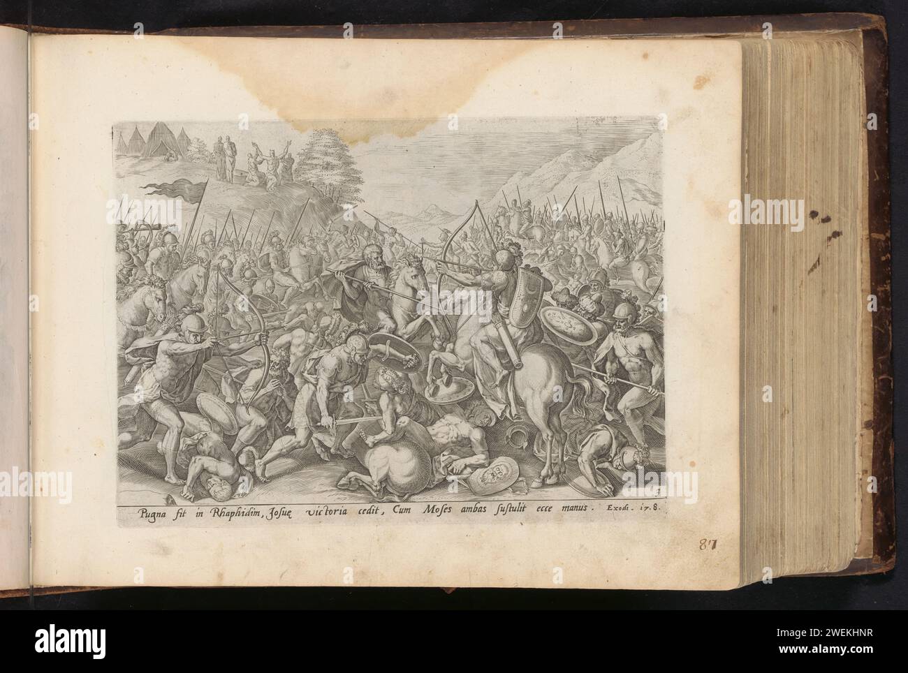 War with the Amalekites, Johann Sadeler (I), After Chrispijn van den ...