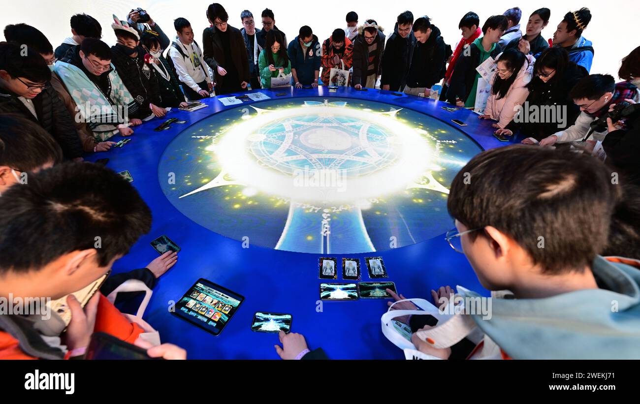 Guangzhou, China. 26th Jan, 2024. A view of the FGO FES 2024 carnival