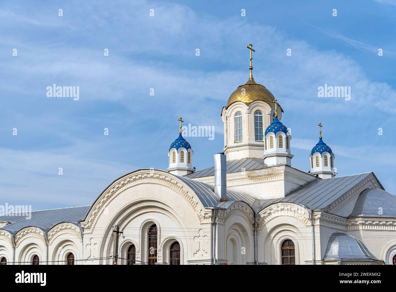 Ust-Medveditsky Spaso-Preobrazhensky Monastery. Serafimovich. Volgograd Oblast. Russia Stock Photo