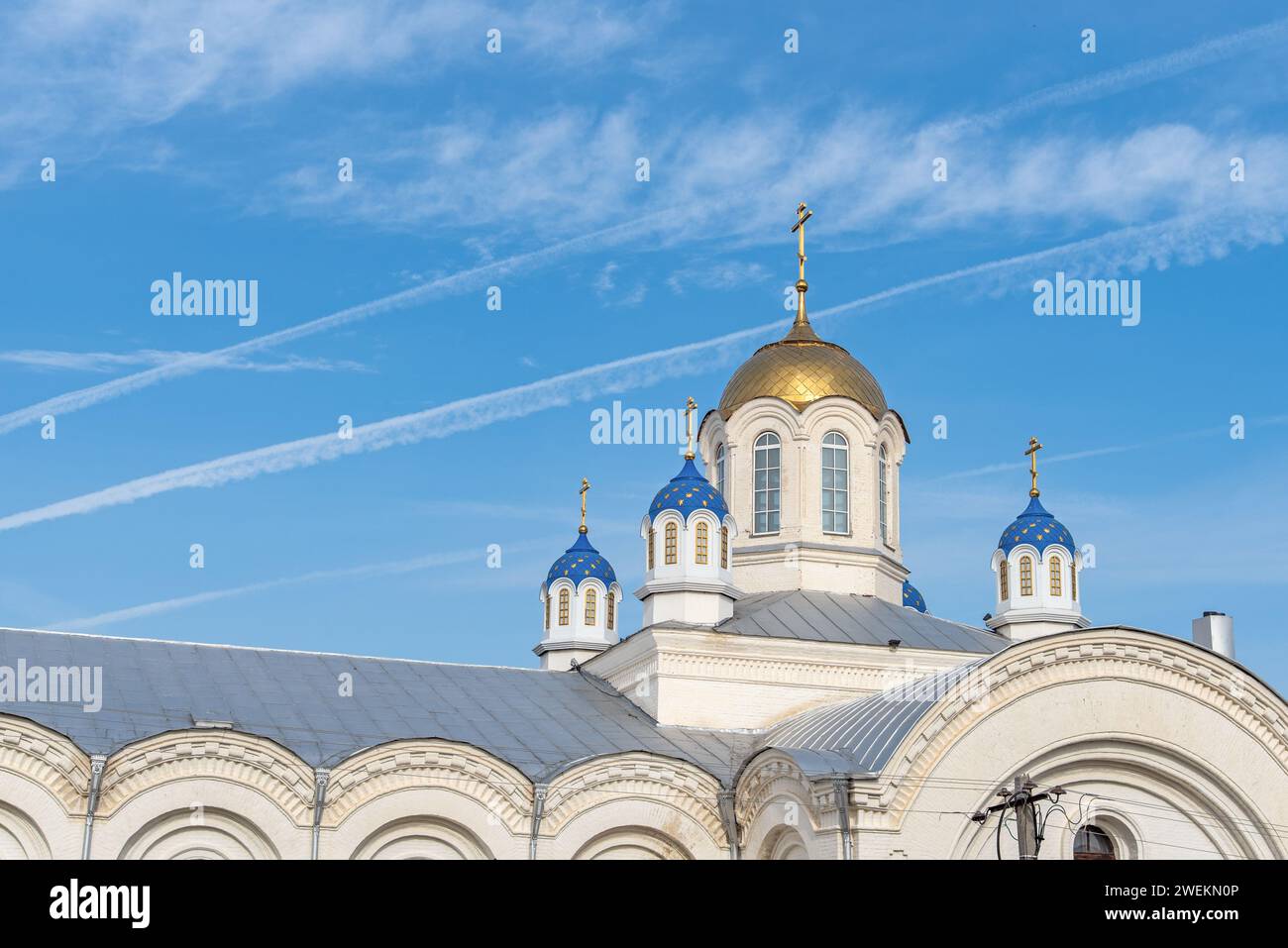 Ust-Medveditsky Spaso-Preobrazhensky Monastery. Serafimovich. Volgograd Oblast. Russia Stock Photo