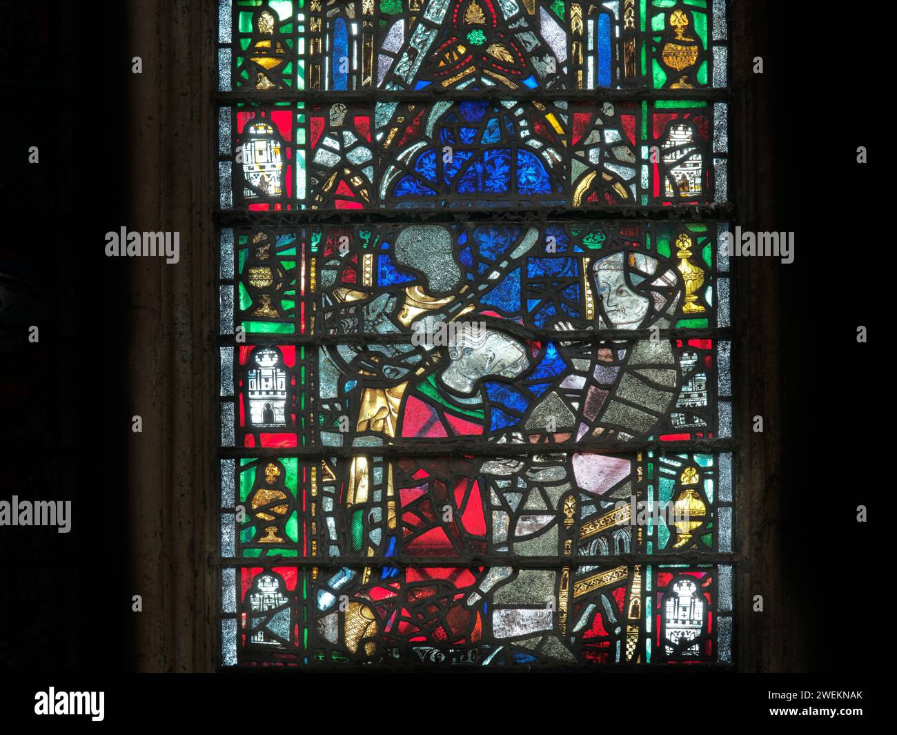 Flodden Window Medieval art stained glass hi-res stock photography and images - Alamy