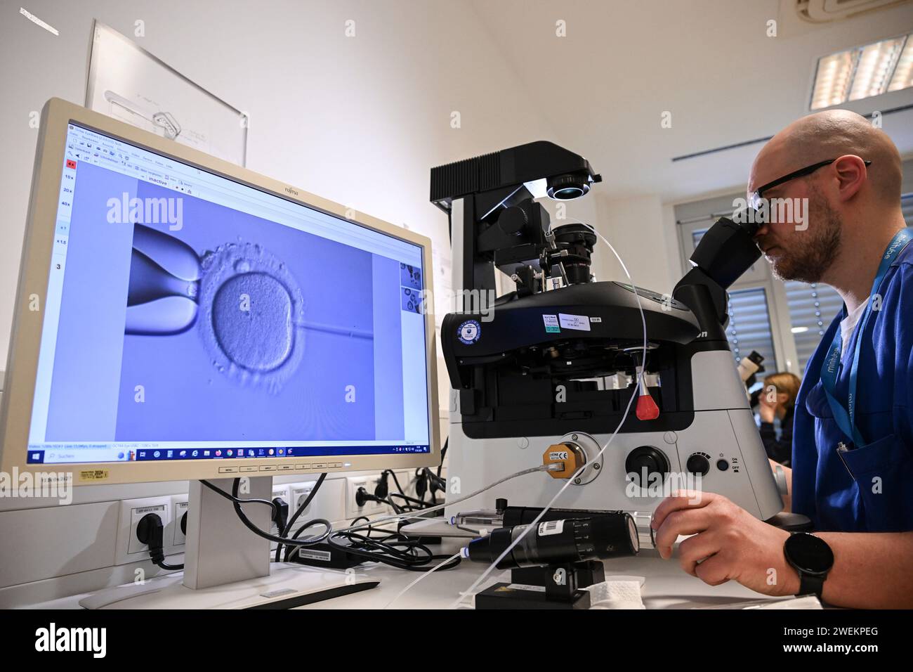 Berlin, Germany. 17th Jan, 2024. In the cell laboratory at the