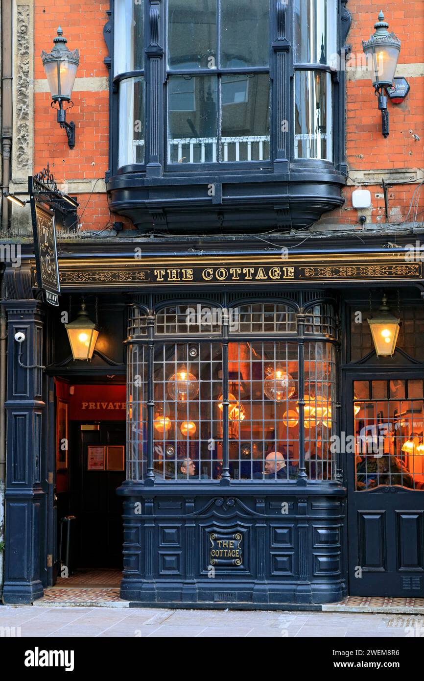 The Cottage public house, St Mary Street, Cardiff, Wales. Stock Photo