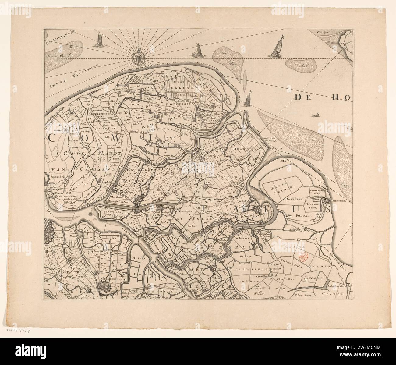 Antique map sheet dutch composition hi-res stock photography and images ...