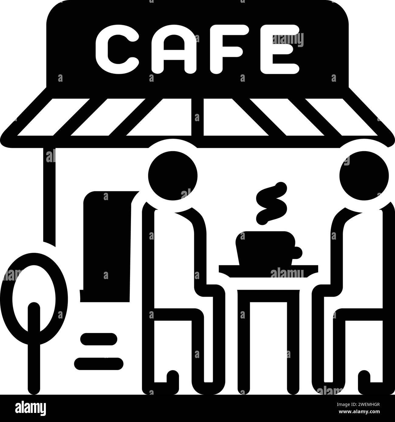 Bar cafeteria Black and White Stock Photos & Images - Alamy