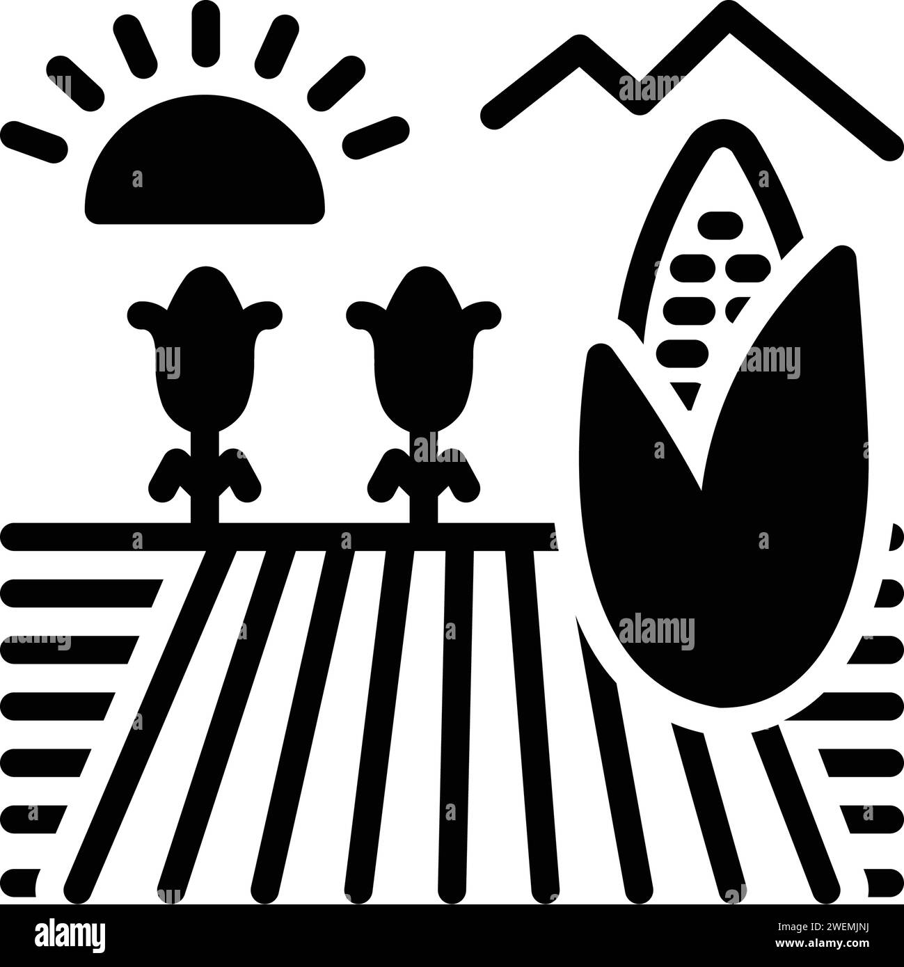 Icon for cornfield,crop Stock Vector Image & Art Alamy