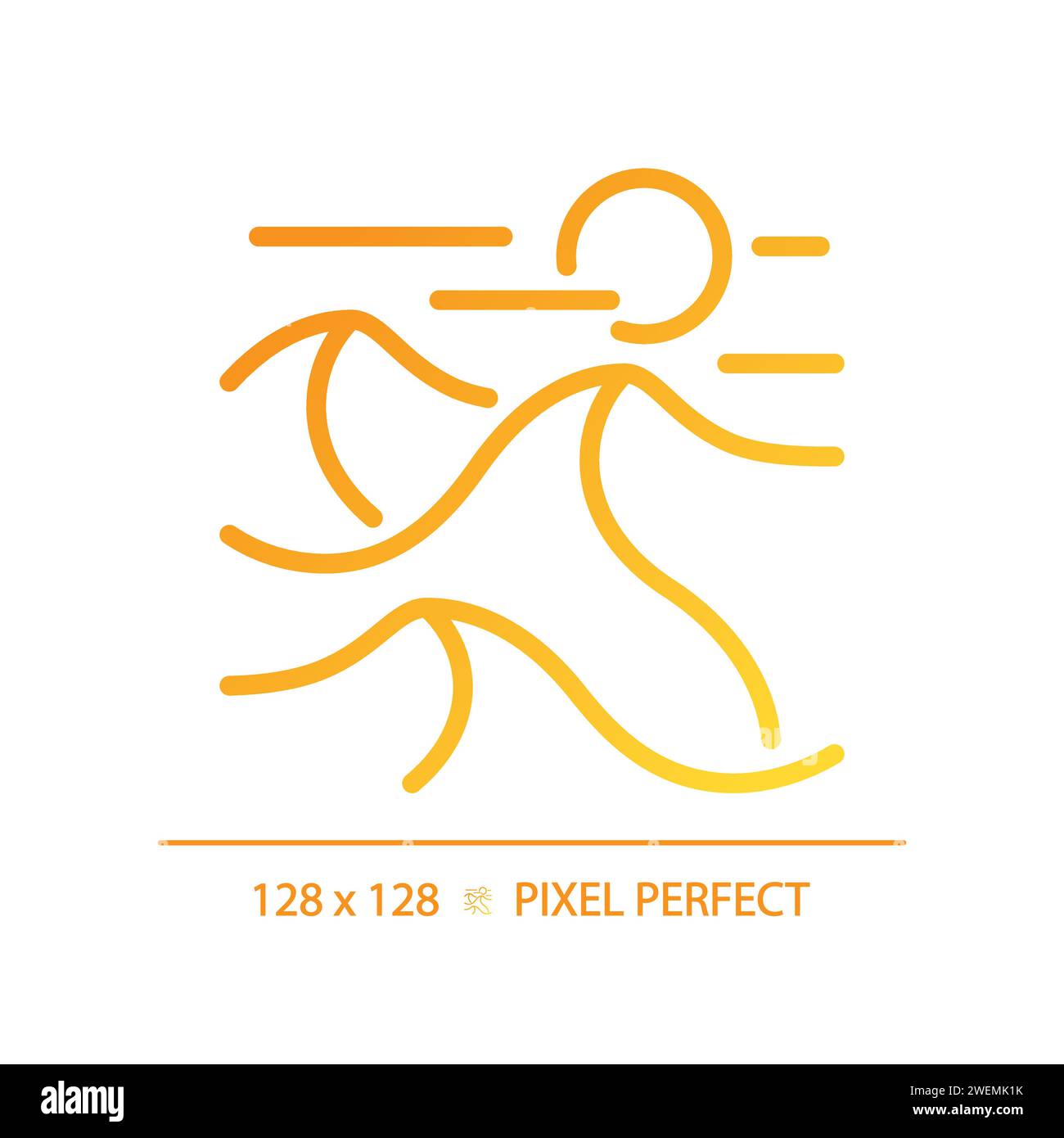 Red desert romantic tourism gradient linear vector icon Stock Vector