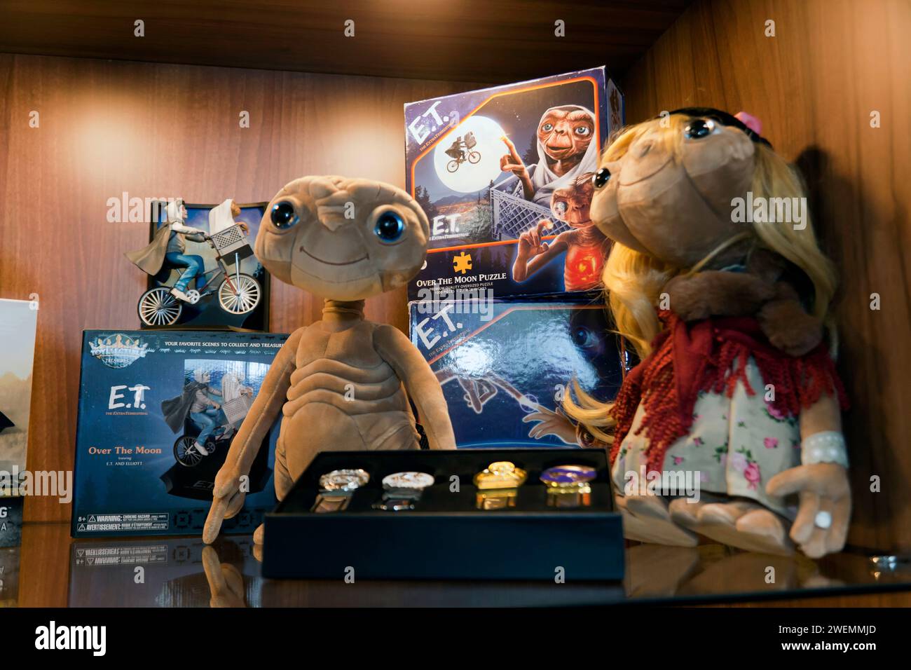 E.T. Toyllectible Treasure on display on the Noble Collector Stand of the 2024 Toy Fair, Olympia Stock Photo