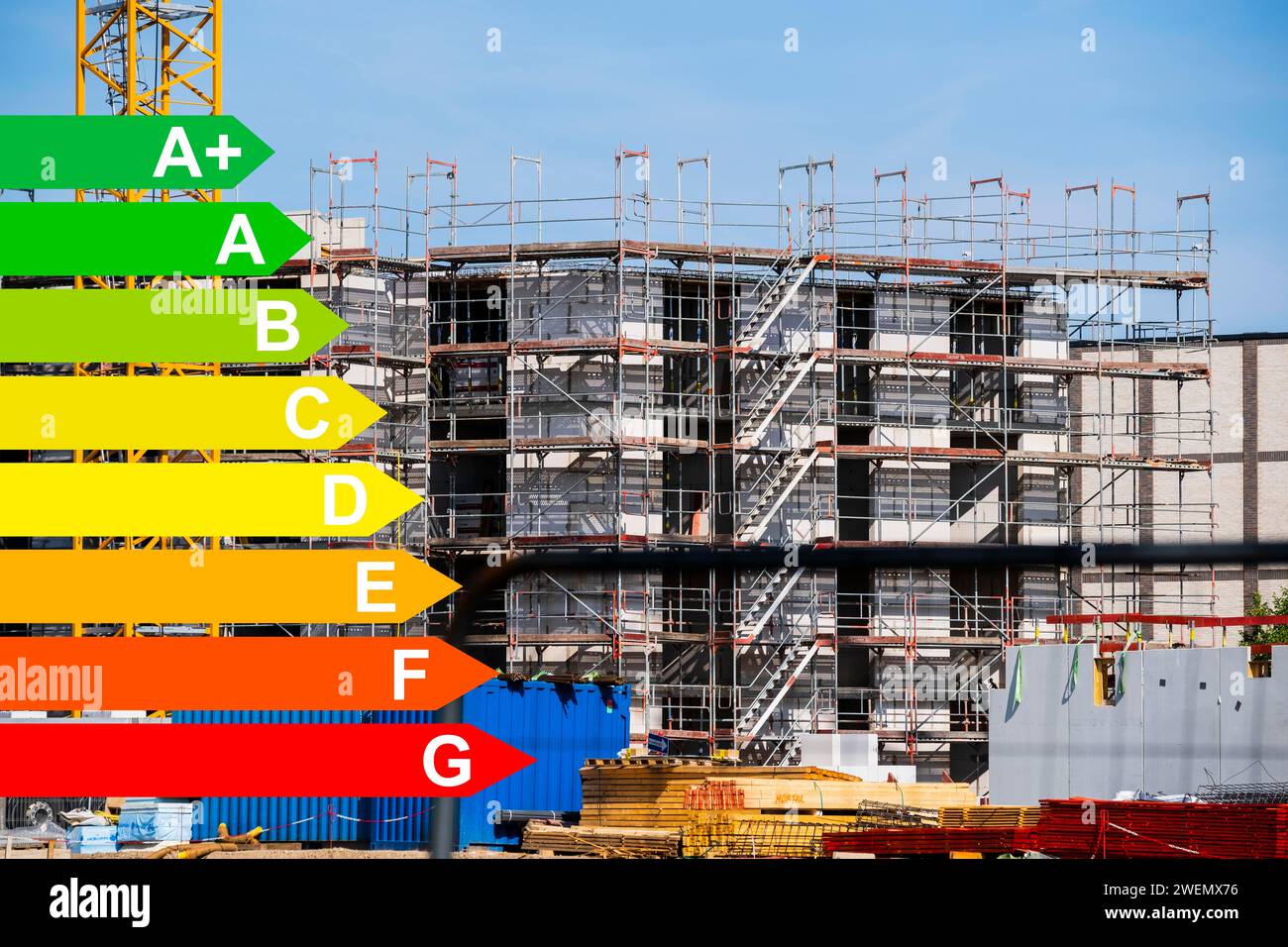 New development area of a residential neighbourhood, graphic with ...
