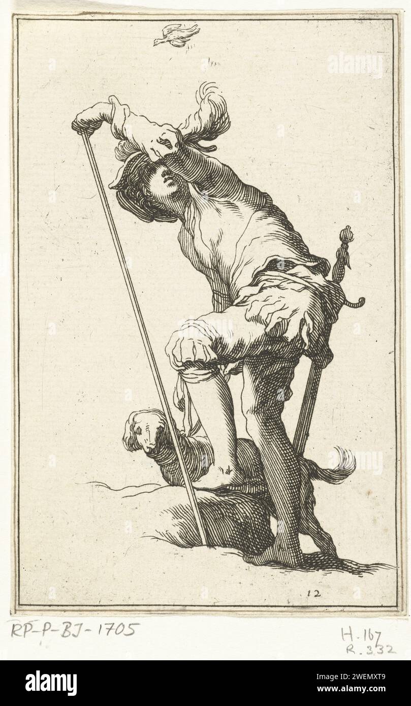 Young Soldier, Frederick Bloemaert, After Abraham Bloemaert, After 1635