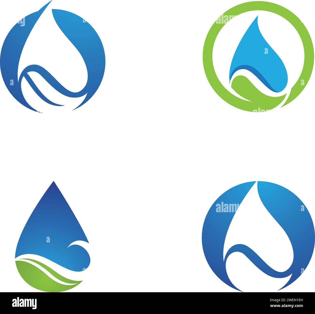 water drop Logo Template vector illustration design Stock Vector Image ...