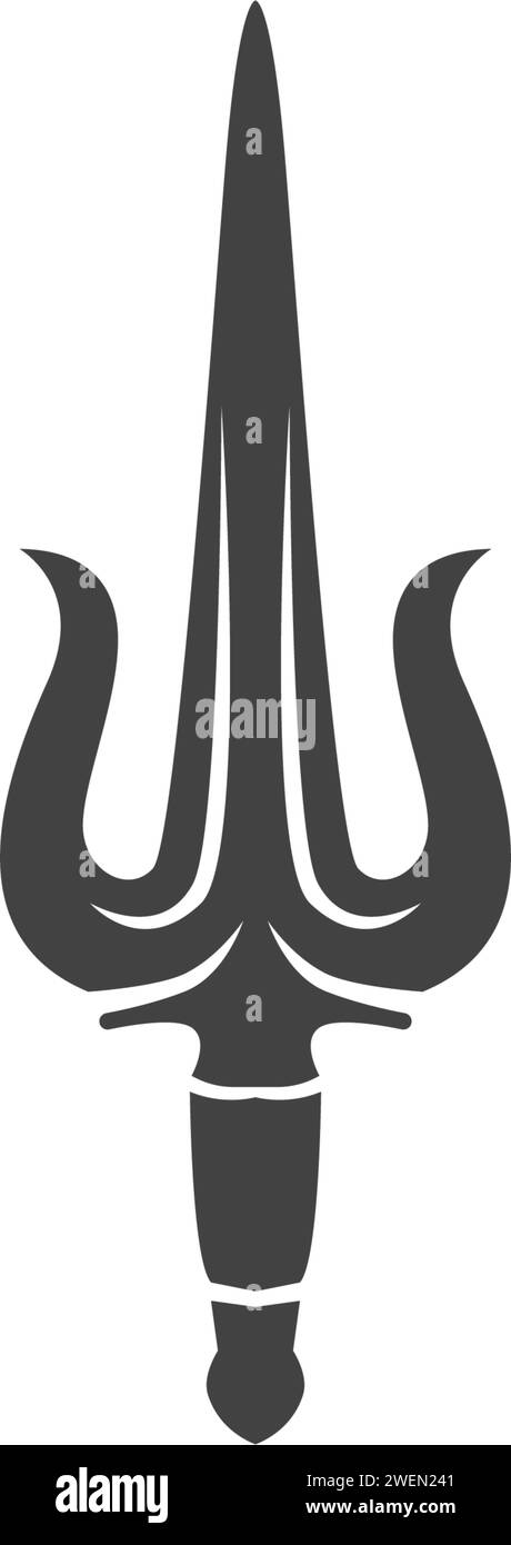 Devil trident vector vectors Black and White Stock Photos & Images - Alamy