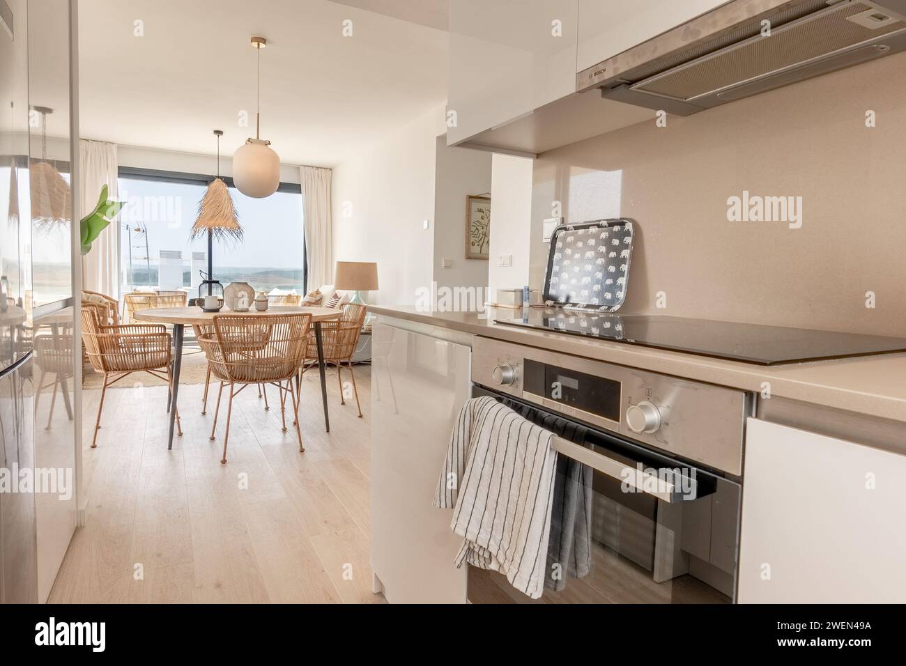 3d render dining table hi-res stock photography and images - Alamy