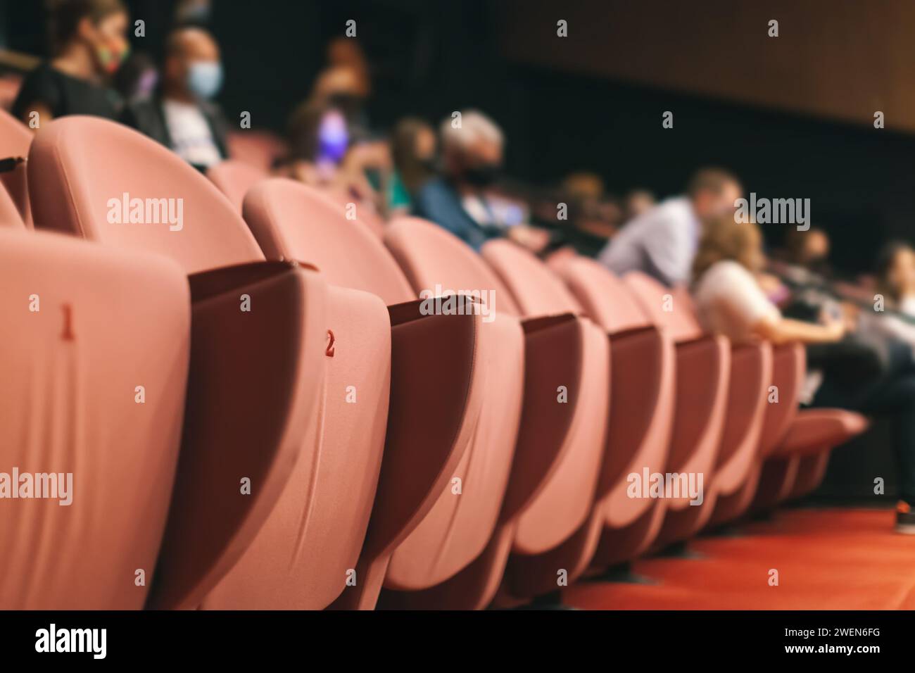 empty seats at theater play Stock Photo Alamy