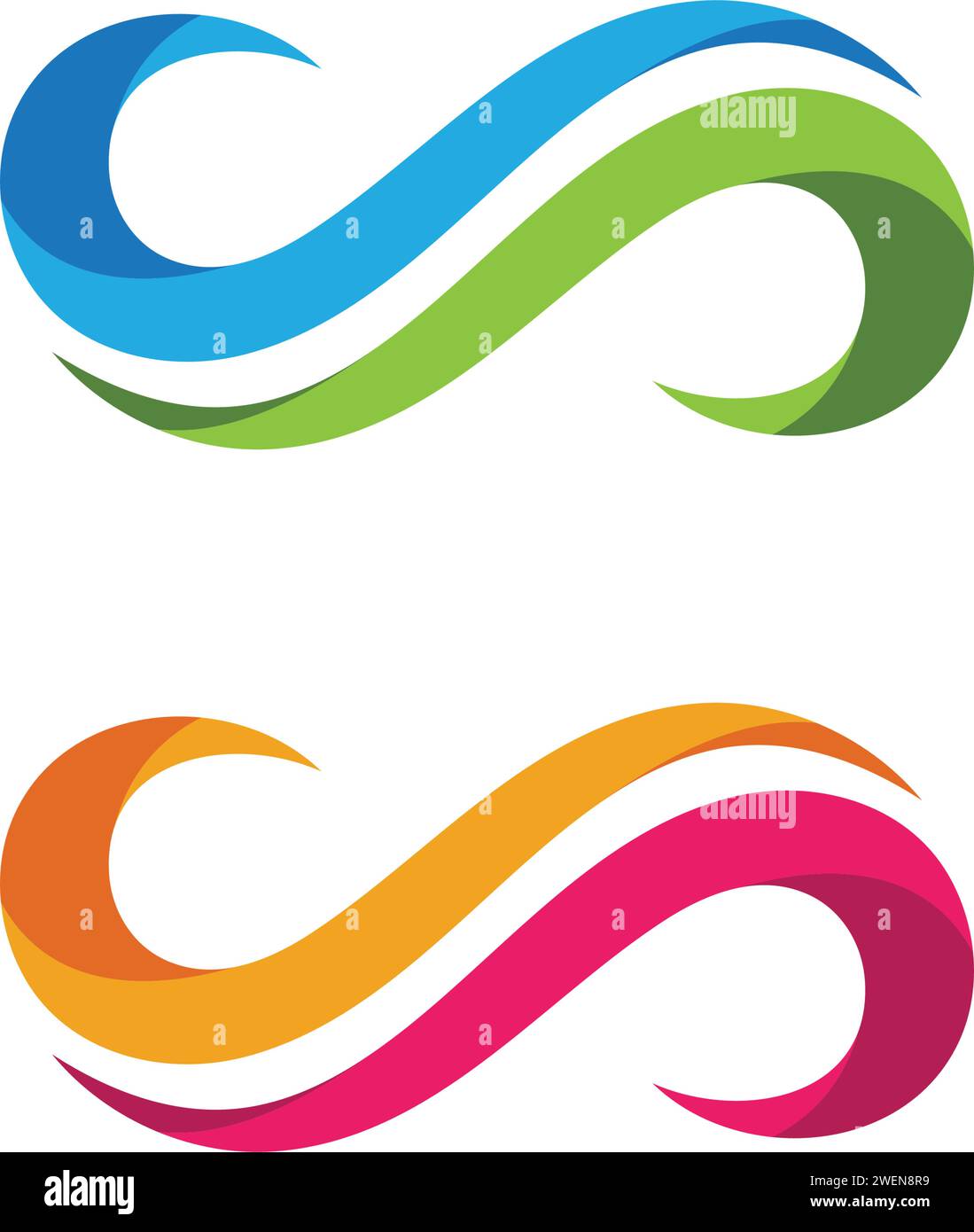 S letter logo icon design template Stock Vector