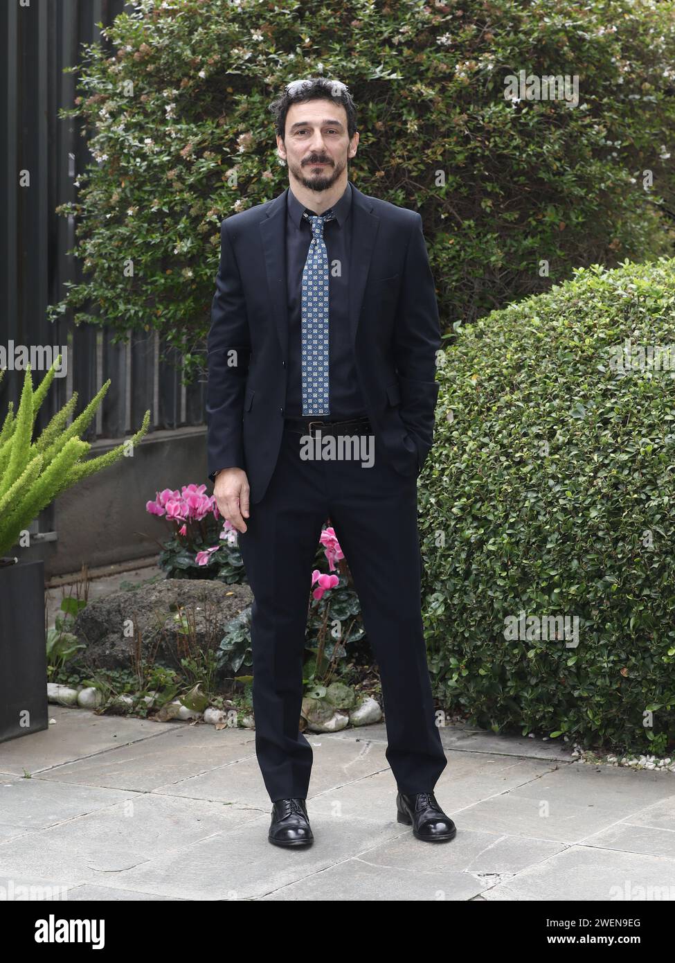 Rome, Italy. 26th Jan, 2024. Rome, Rai Mazzini headquarters, photocall for the TV film 'Califano'. In the photo: the director Alessandro Angelini Credit: Independent Photo Agency/Alamy Live News Stock Photo