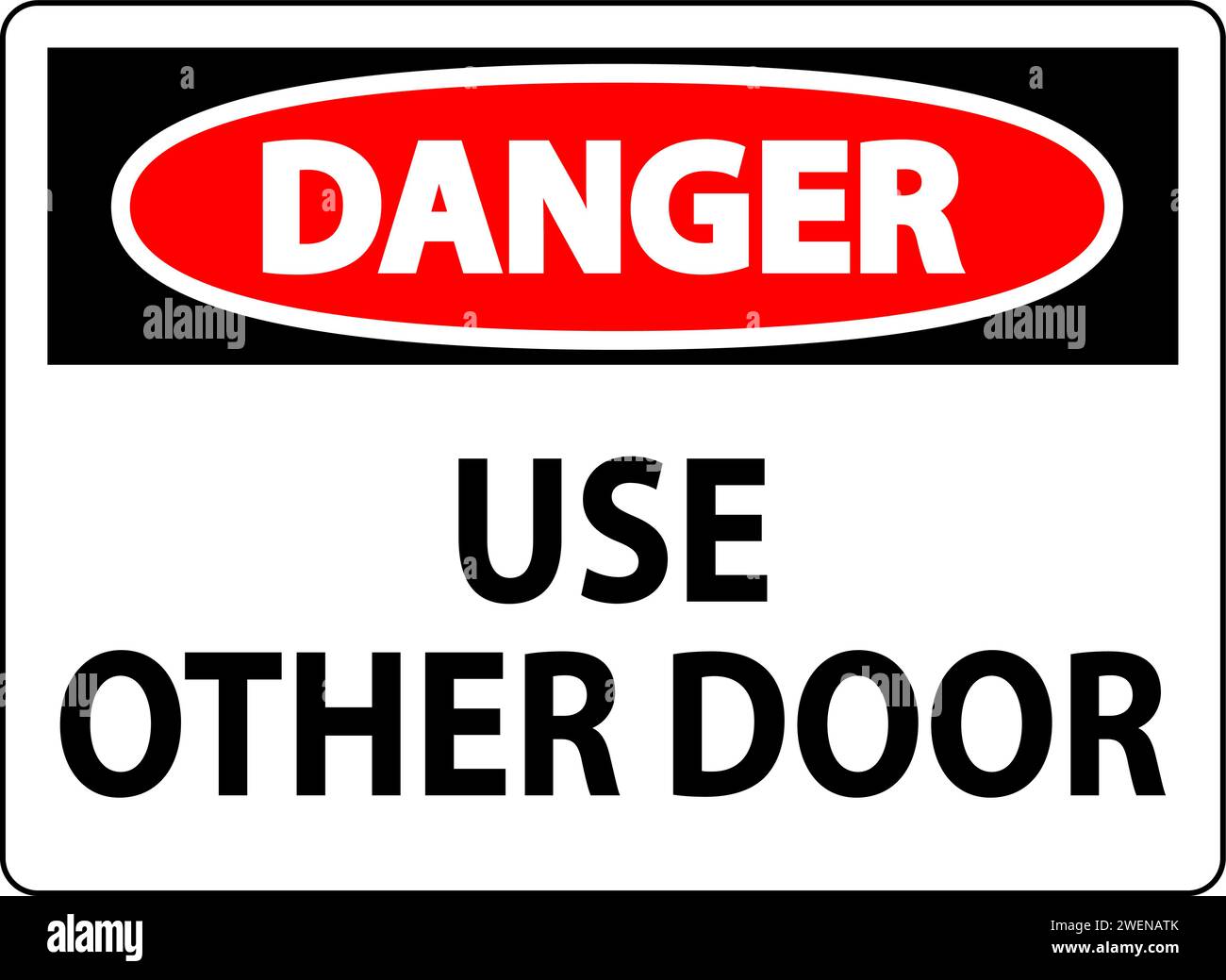 Danger Sign Caution Use Other Door Stock Vector Image Art Alamy danger-sign-caution-use-other-door-stock-vector-image-art-alamy