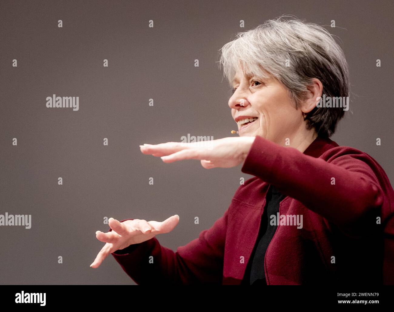 DEN BOSCH - Kristel Baele, chairman of the Council for Culture, during the presentation of a new advice on the future of the Dutch cultural system. According to the council, the entire cultural sector was taken into account, from novice artists to festival programmers. ANP SEM VAN DER WAL netherlands out - belgium out Stock Photo