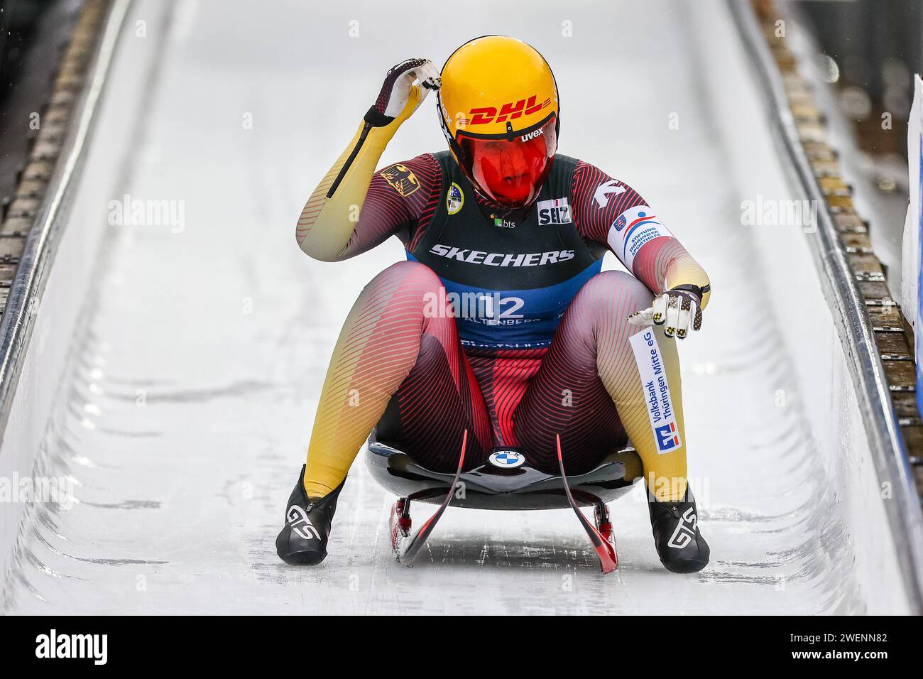 Altenberg, Germany. 26th Jan, 2024. Luge World Championships Women's