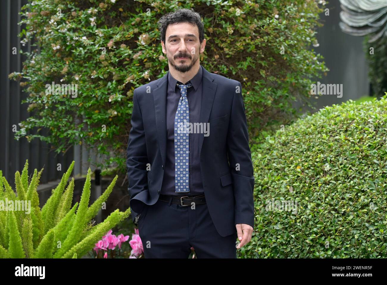 Rome, Italy. 26th Jan, 2024. Alessandro Angelini attends the photocall of Rai tv movie 'Califano' at Viale Mazzini. Credit: SOPA Images Limited/Alamy Live News Stock Photo