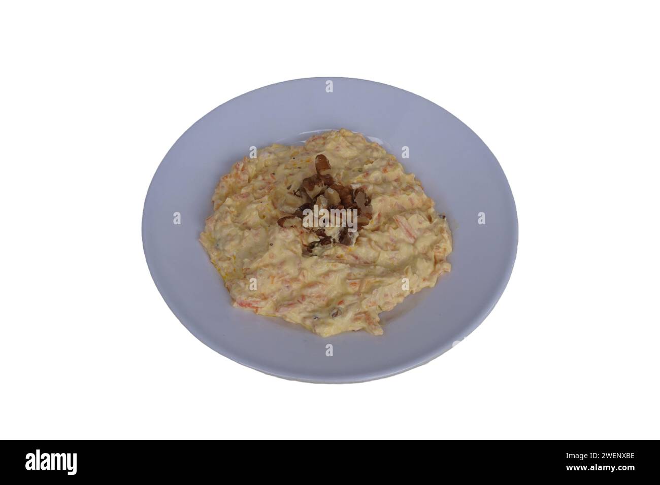 carrot tarator, Traditional Turkish appetizer, isolated white