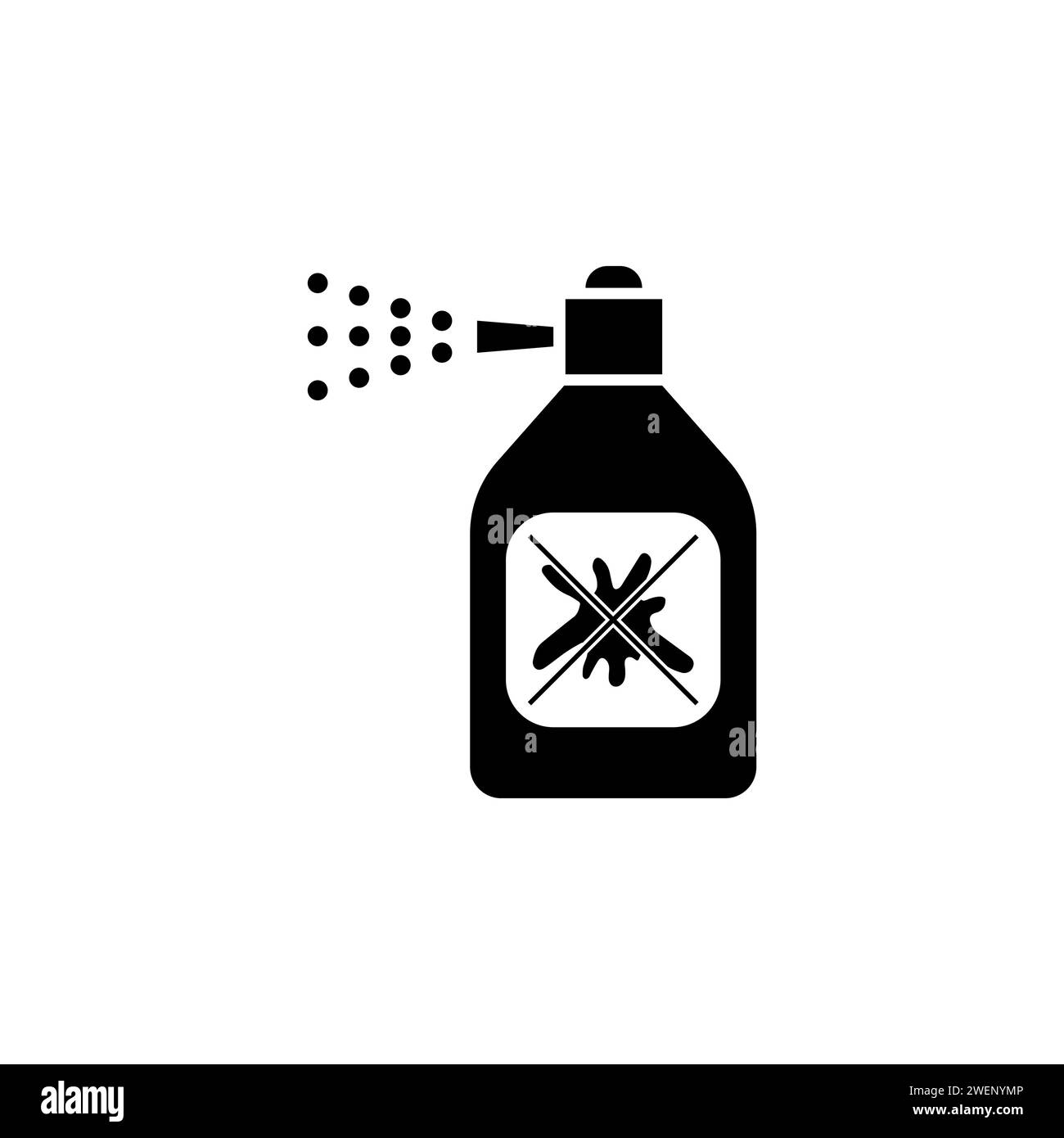 Liquid Antiseptic Soap flat vector icon. Simple solid symbol isolated