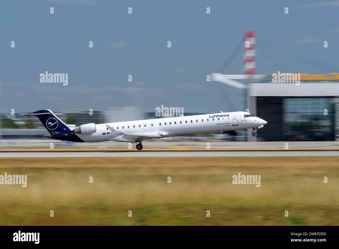 Lufthansa Bombardier CRJ-900LR With The D-ACNW Aircraft Identifier ...