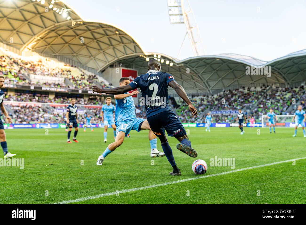 Melbourne, Australia. 26 January, 2024. Melbourne Victory FC Defender