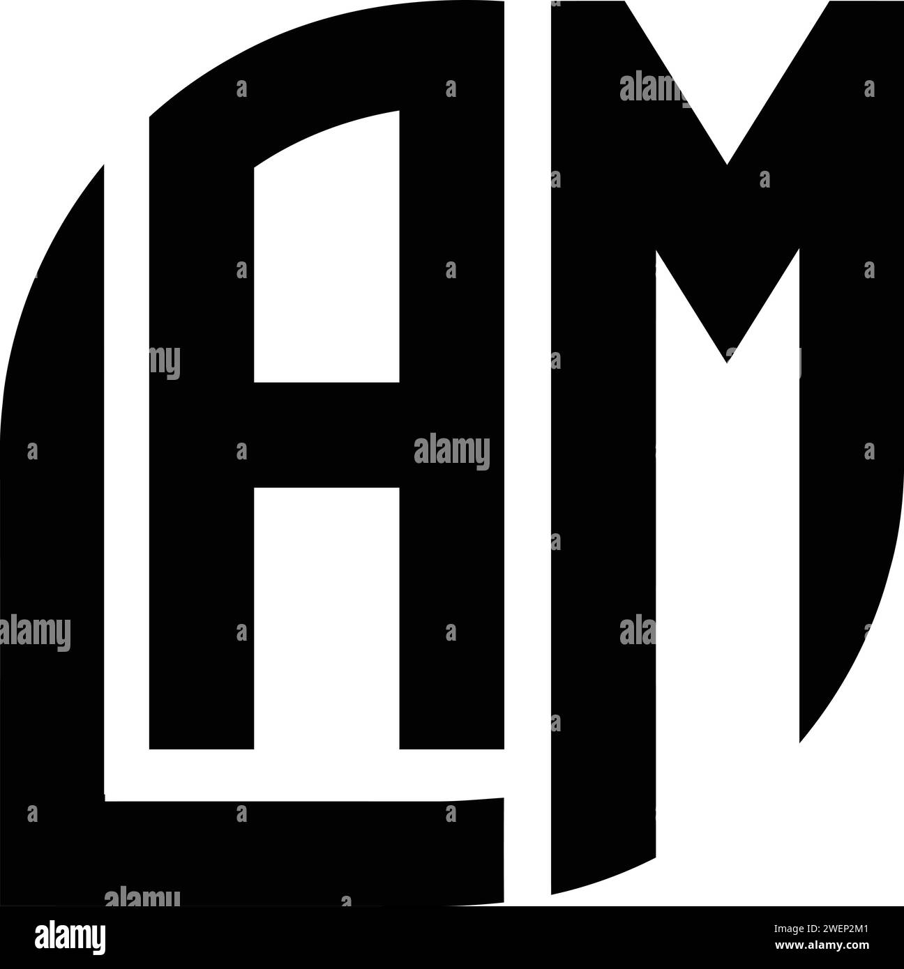 Vector LAM Logo Clothing Monogram Fashion Logo Stock Vector Image logo-for-shop-street-wear-clothing-logo-design-boutique-logo-design