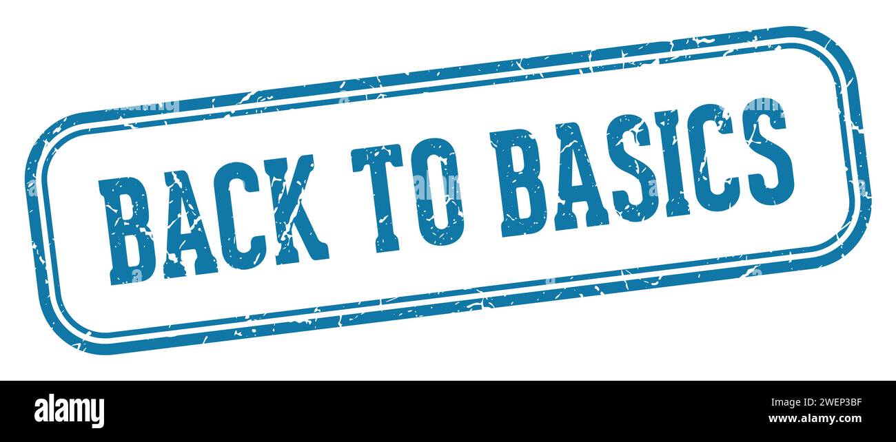 Back to basics rubber stamp hi-res stock photography and images - Alamy