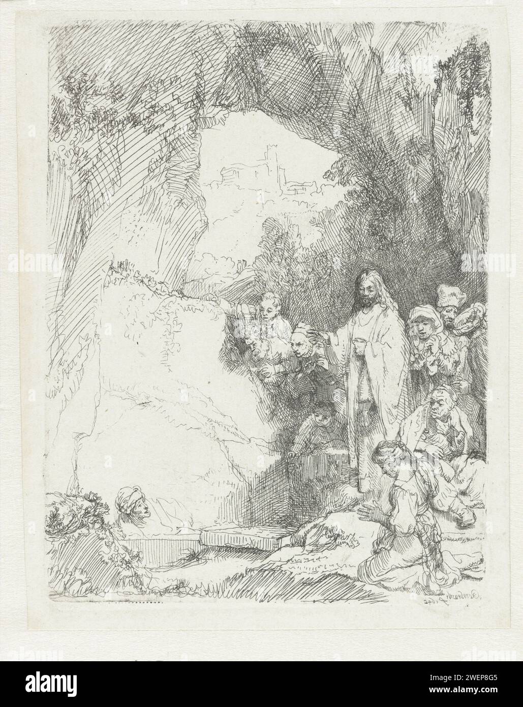 The Raising of Lazarus: Small Plate, Rembrandt van Rijn, 1642 print ...