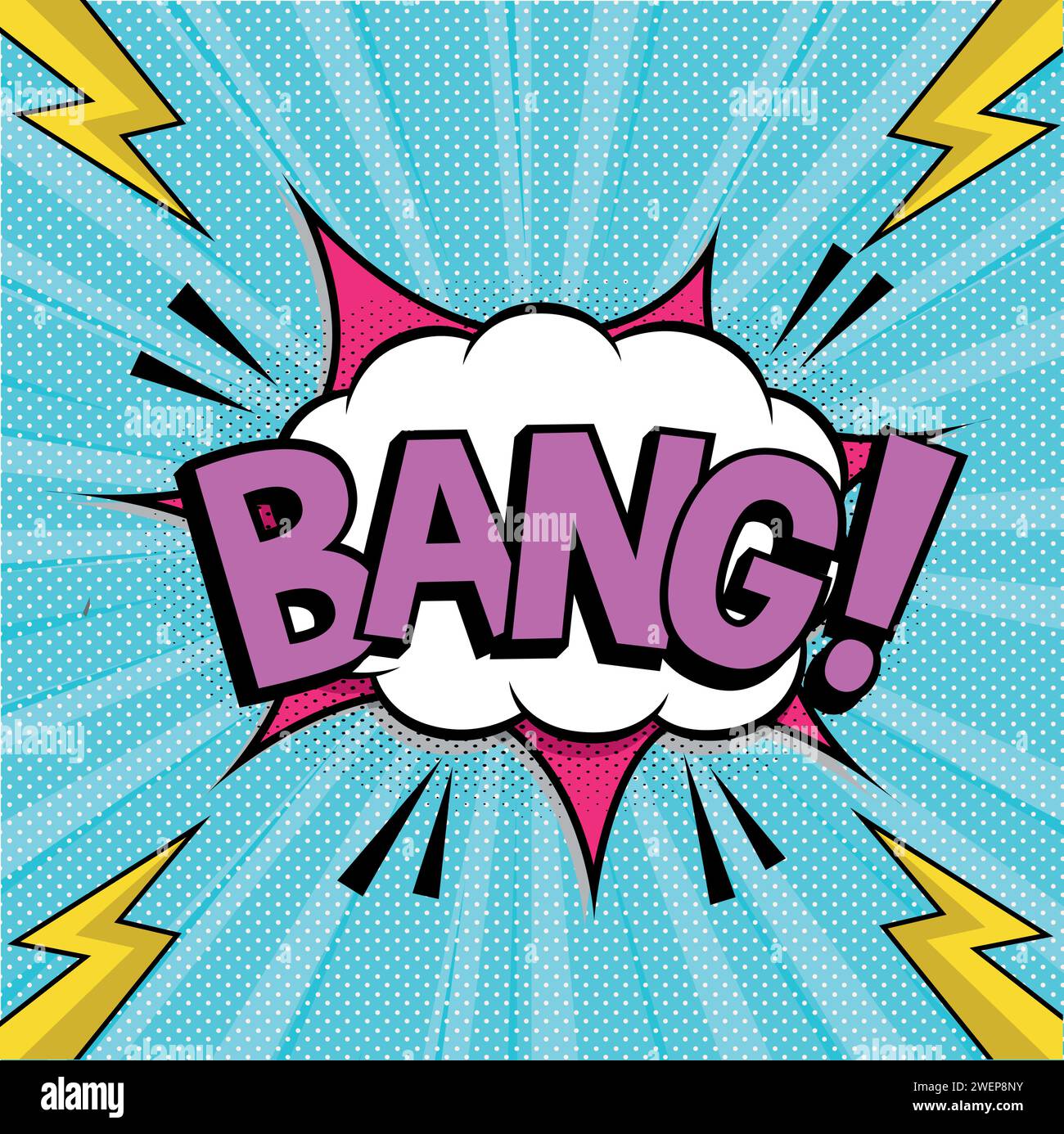 Bang text pop art style vector image Stock Vector Image & Art - Alamy