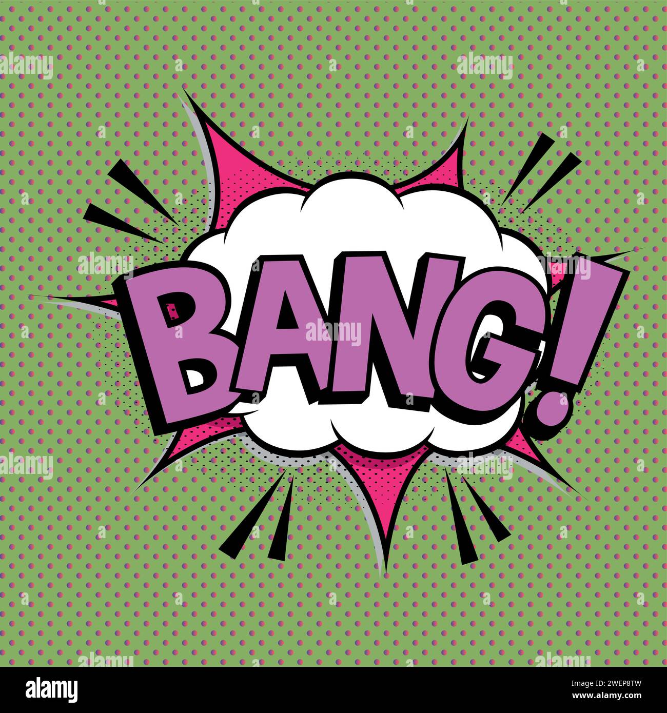 Bang text pop art style vector image Stock Vector Image & Art - Alamy