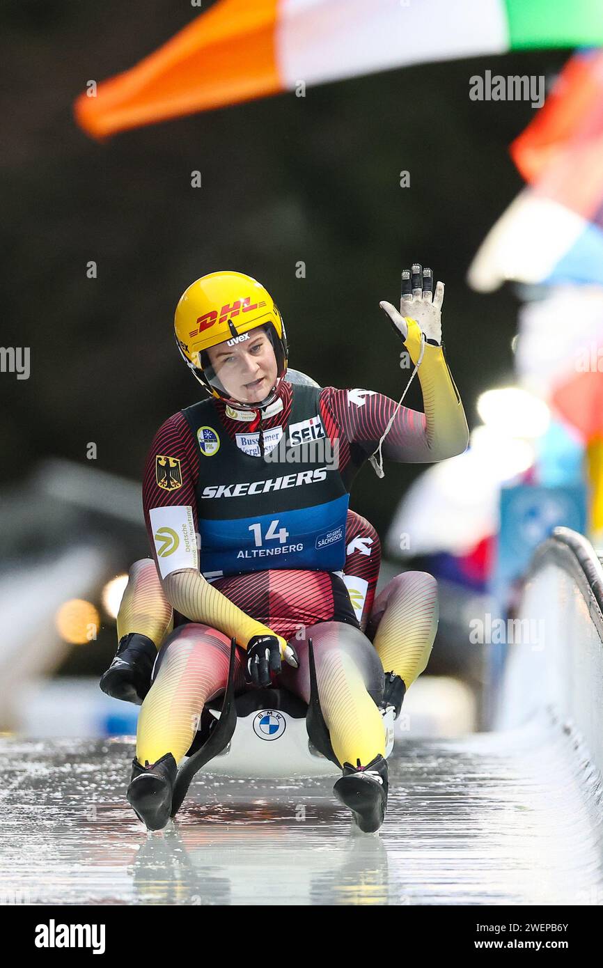 Altenberg, Germany. 26th Jan, 2024. Luge World Championships women's