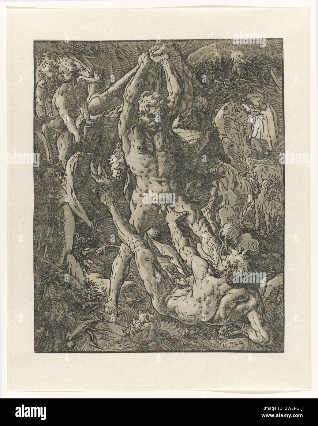 Hercules defeating cacus hi-res stock photography and images - Alamy