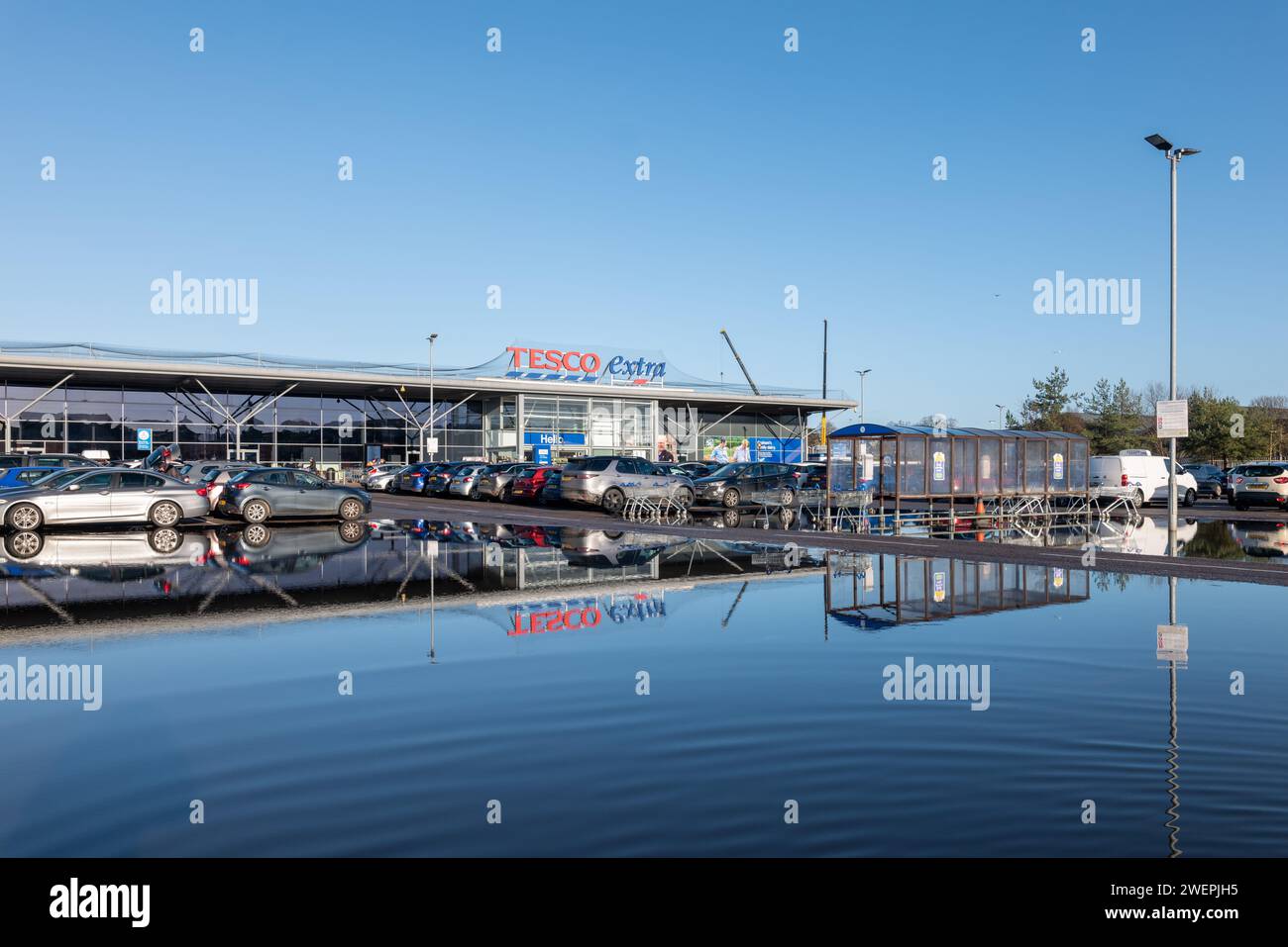 26 January 2024. Tesco Extra, Blackfriars Road,Elgin,Moray,Scotland