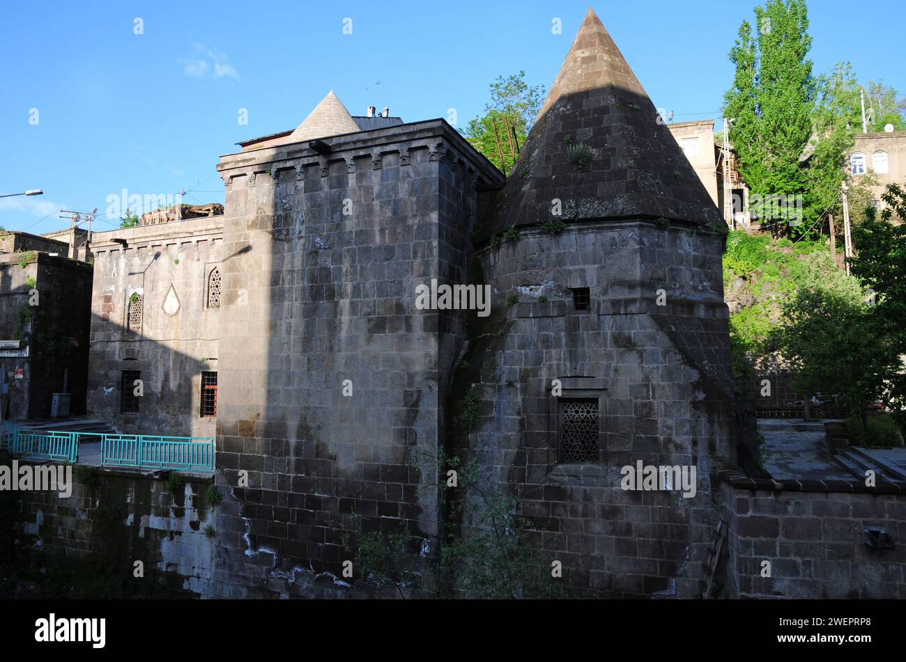 Serefiye Mosque, located in Bitlis, Turkey, was built in 1529. Stock Photo