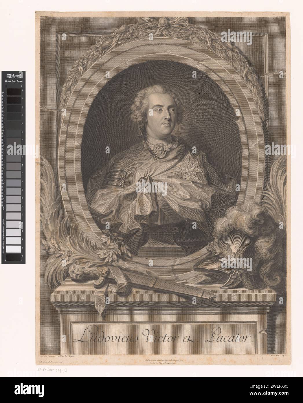 Portrait Of Louis XV, King Of France, Johann Georg Wille, After Johann ...