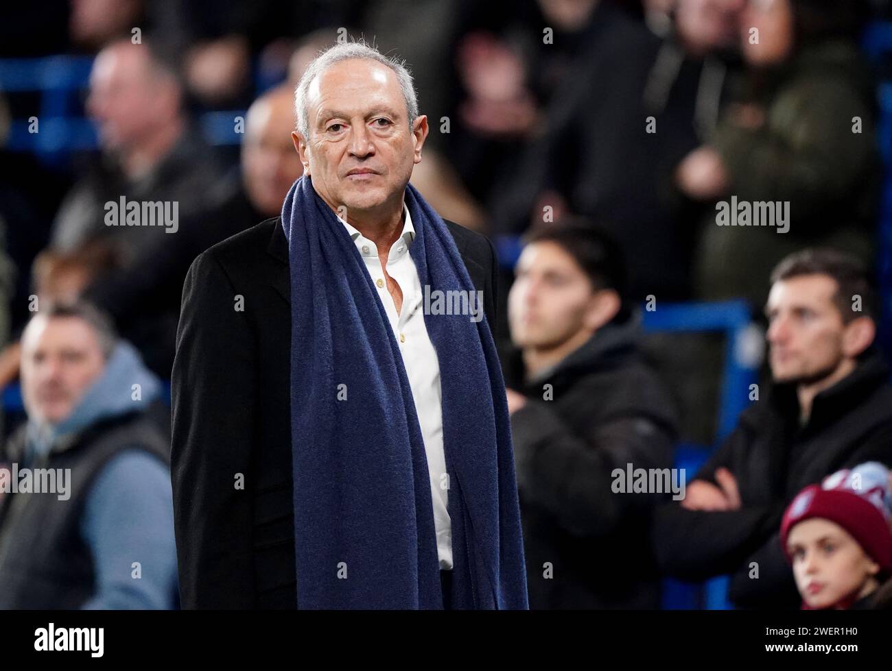 Aston Villa co-owner Nassef Sawiris before the Emirates FA Cup fourth