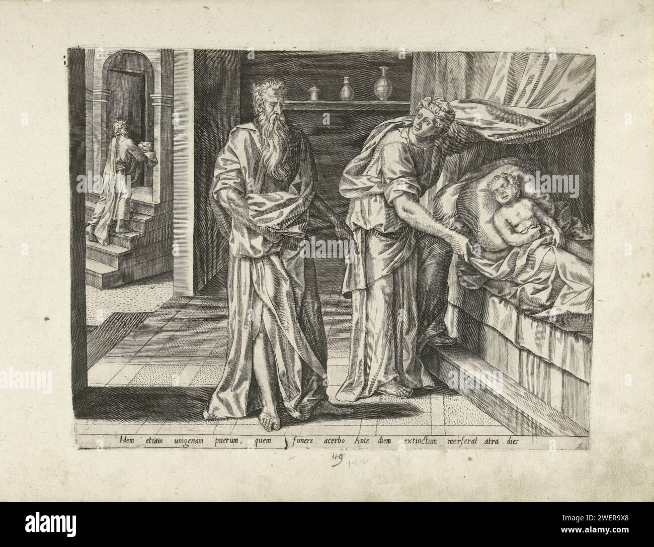 Elia takes care of the deceased son of the widow of Sarefat, Pieter ...