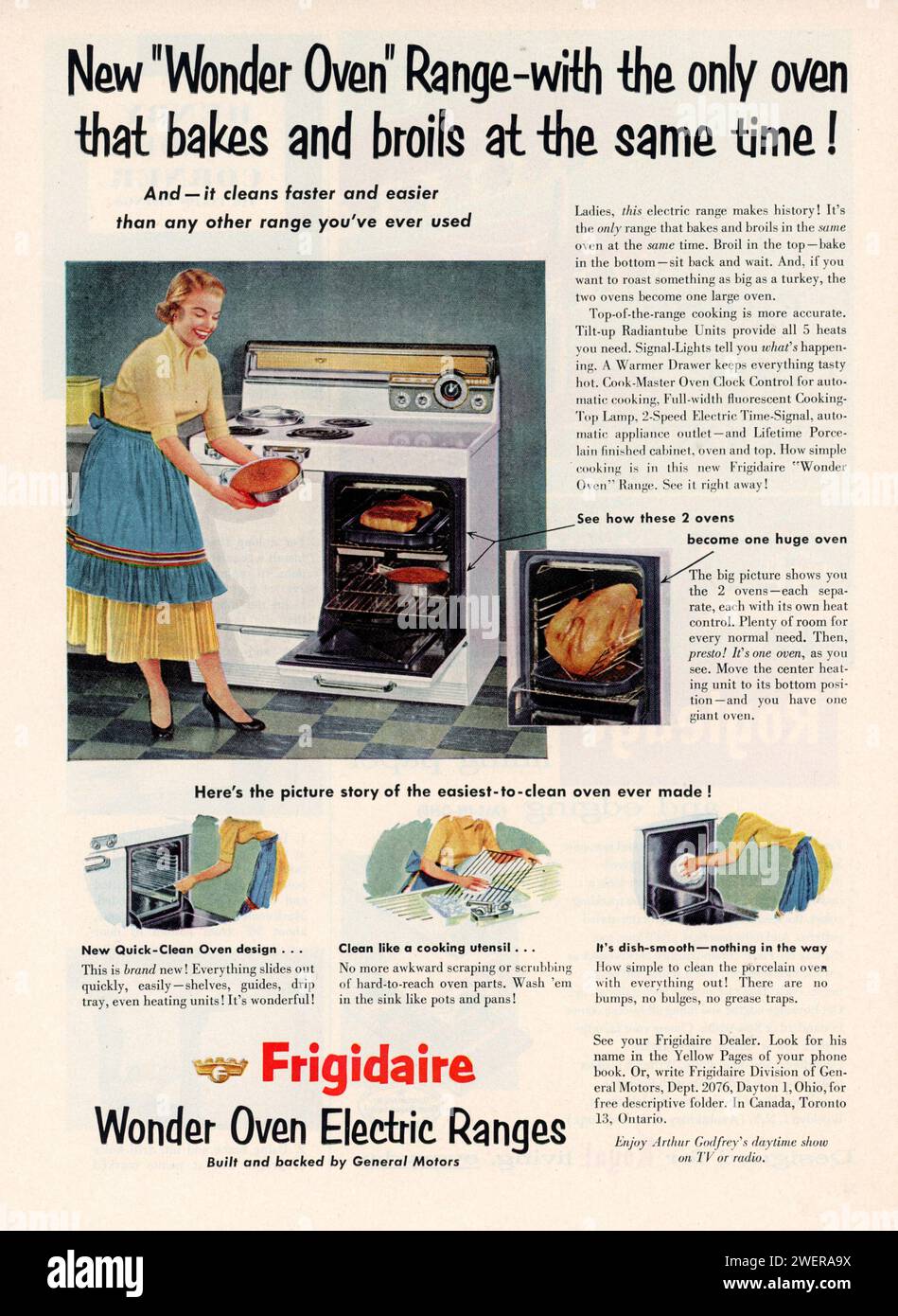 Vintage 'Good Housekeeping' magazine May 1953 issue Advert, USA Stock Photo