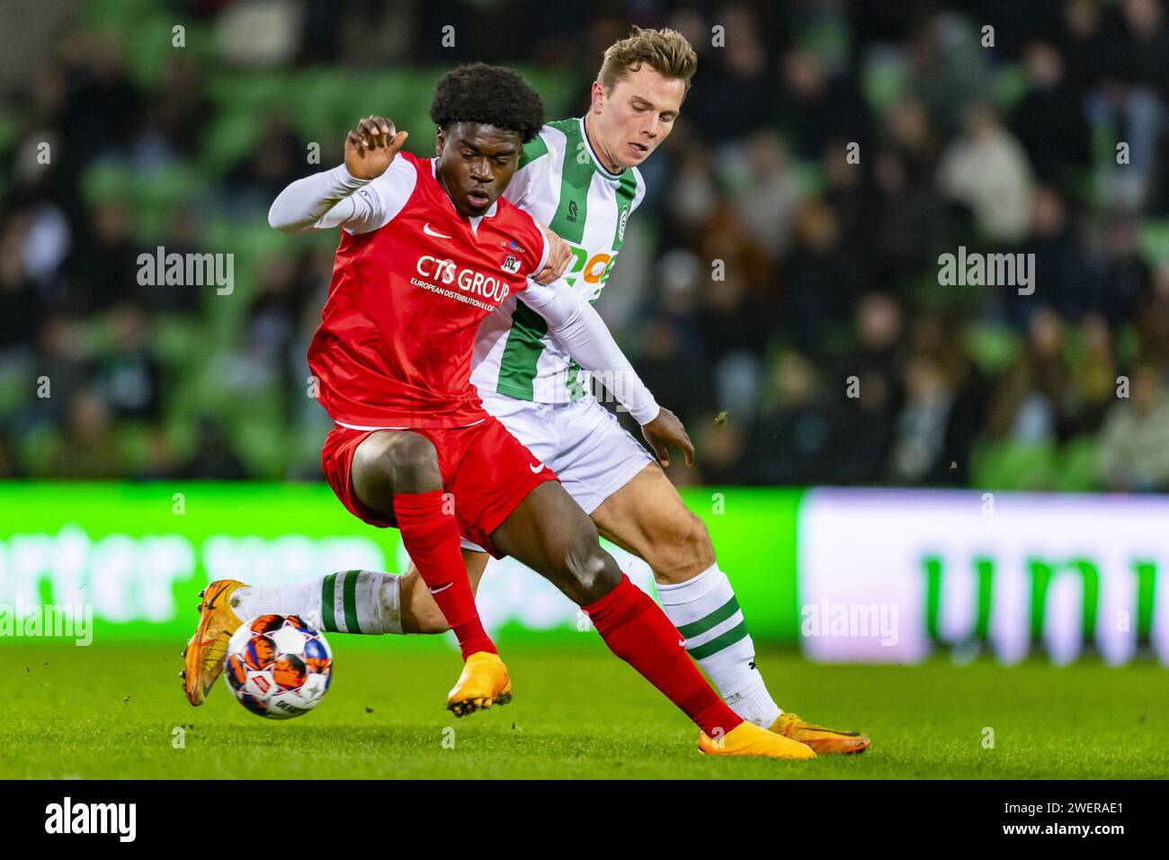 Groningen, Netherlands. 26th Jan, 2024. GRONINGEN, Stadium Euroborg, 26 ...