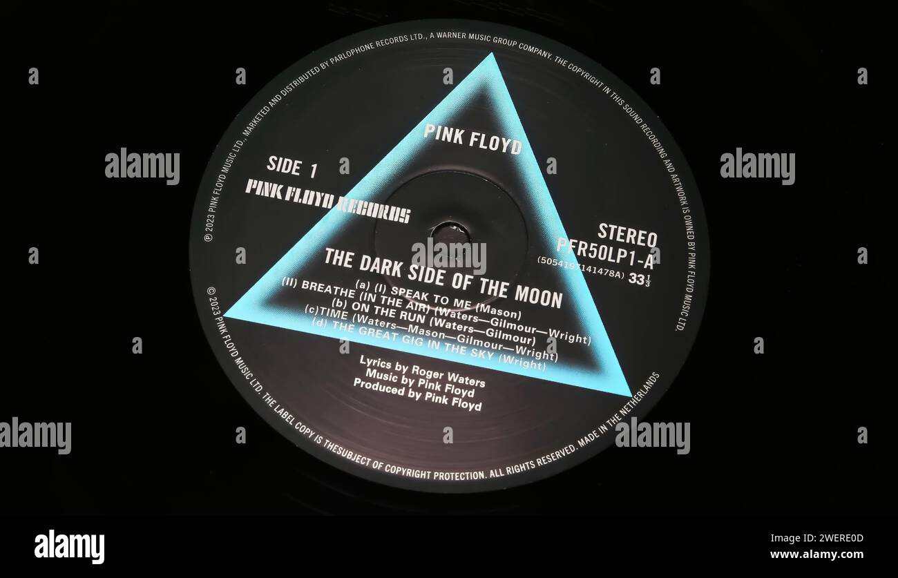 PINK FLOYD THE DARK SIDE OF THE MOONレーベル Pink Floyd - The Dark Side Of The Moon (LP, Album, RE, RM, 50t