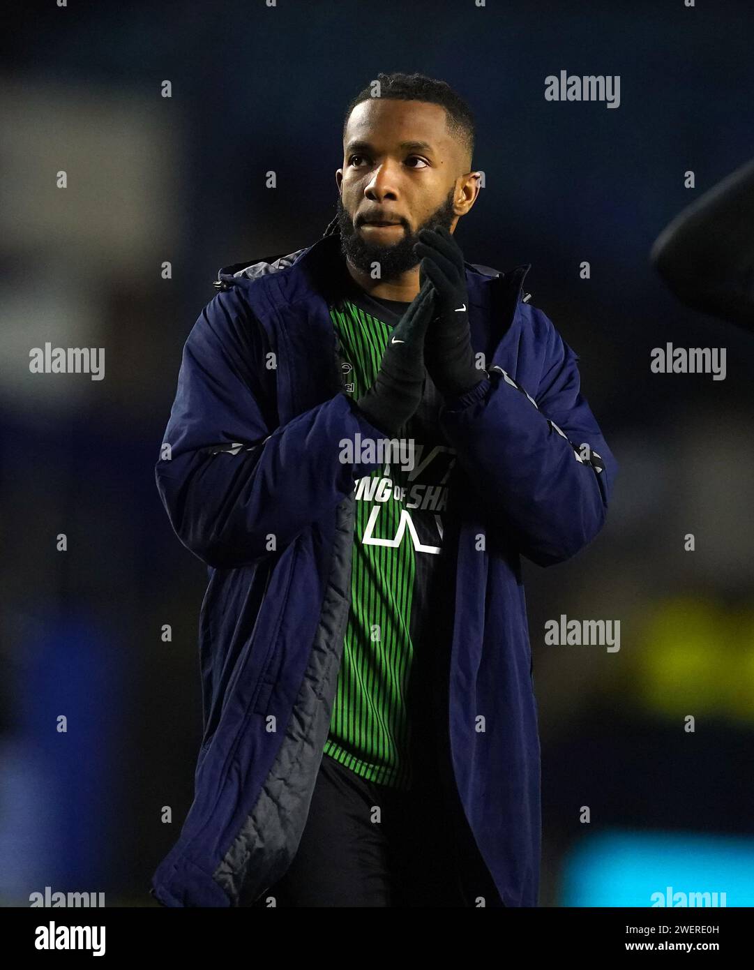 Coventry City's Kasey Palmer applauds the fans after the Emirates FA