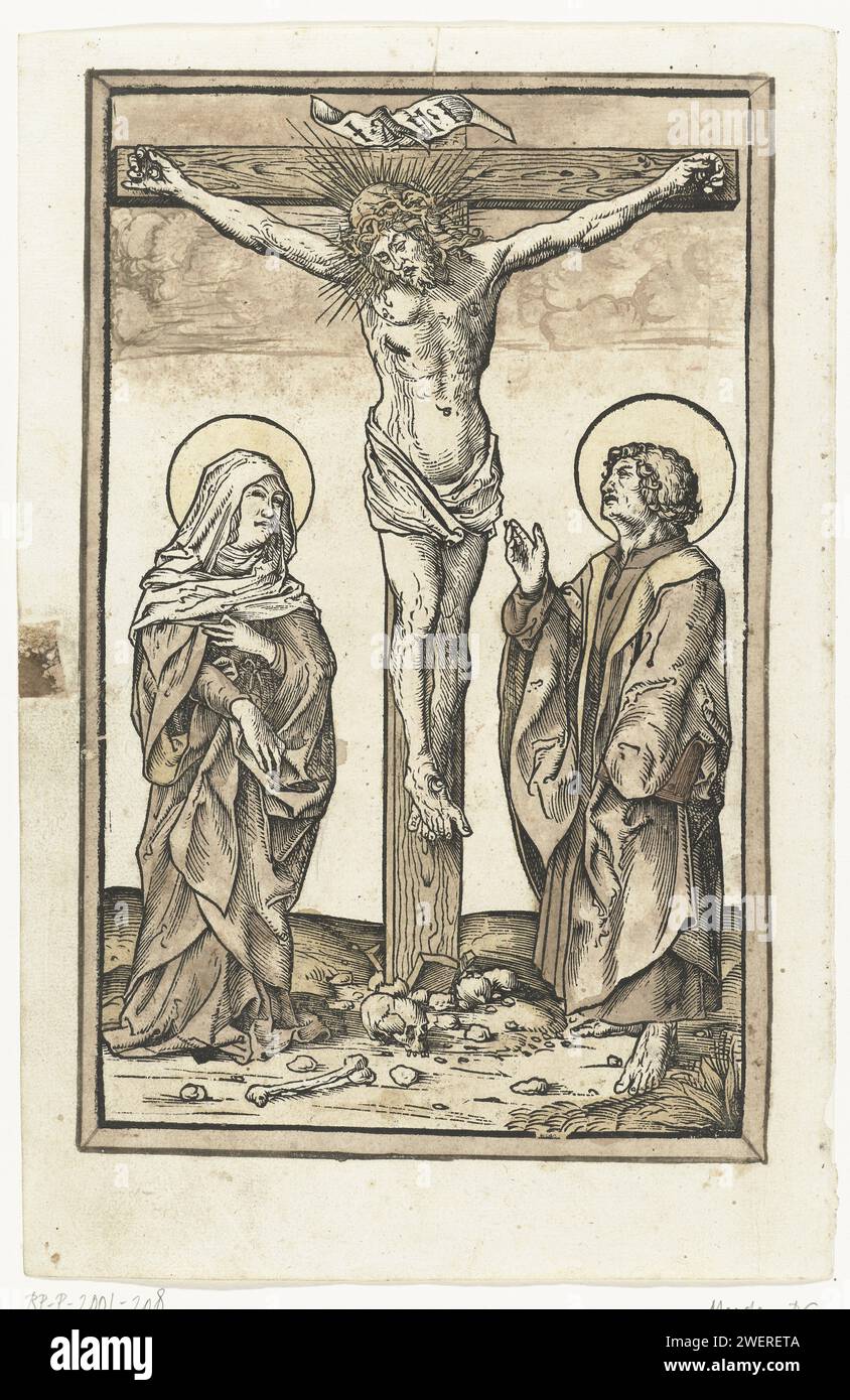 Christ on the Cross, with Mary and Johannes, monogrammist DS (engraver ...