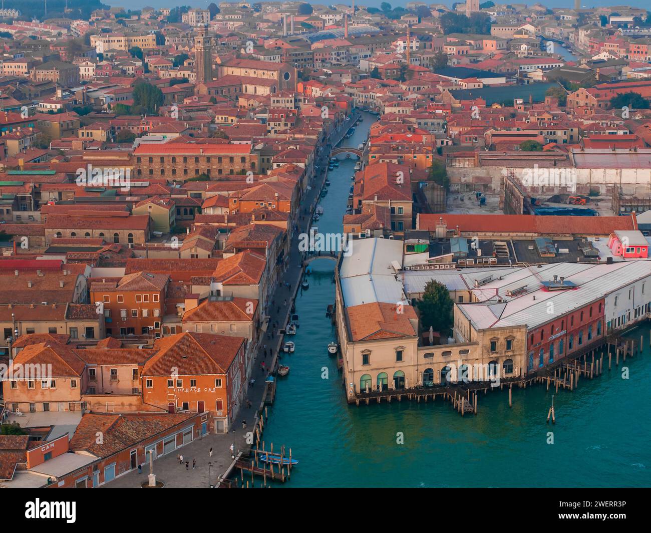 Aerial view of Murano island in Venice lagoon, Italy Stock Photo - Alamy
