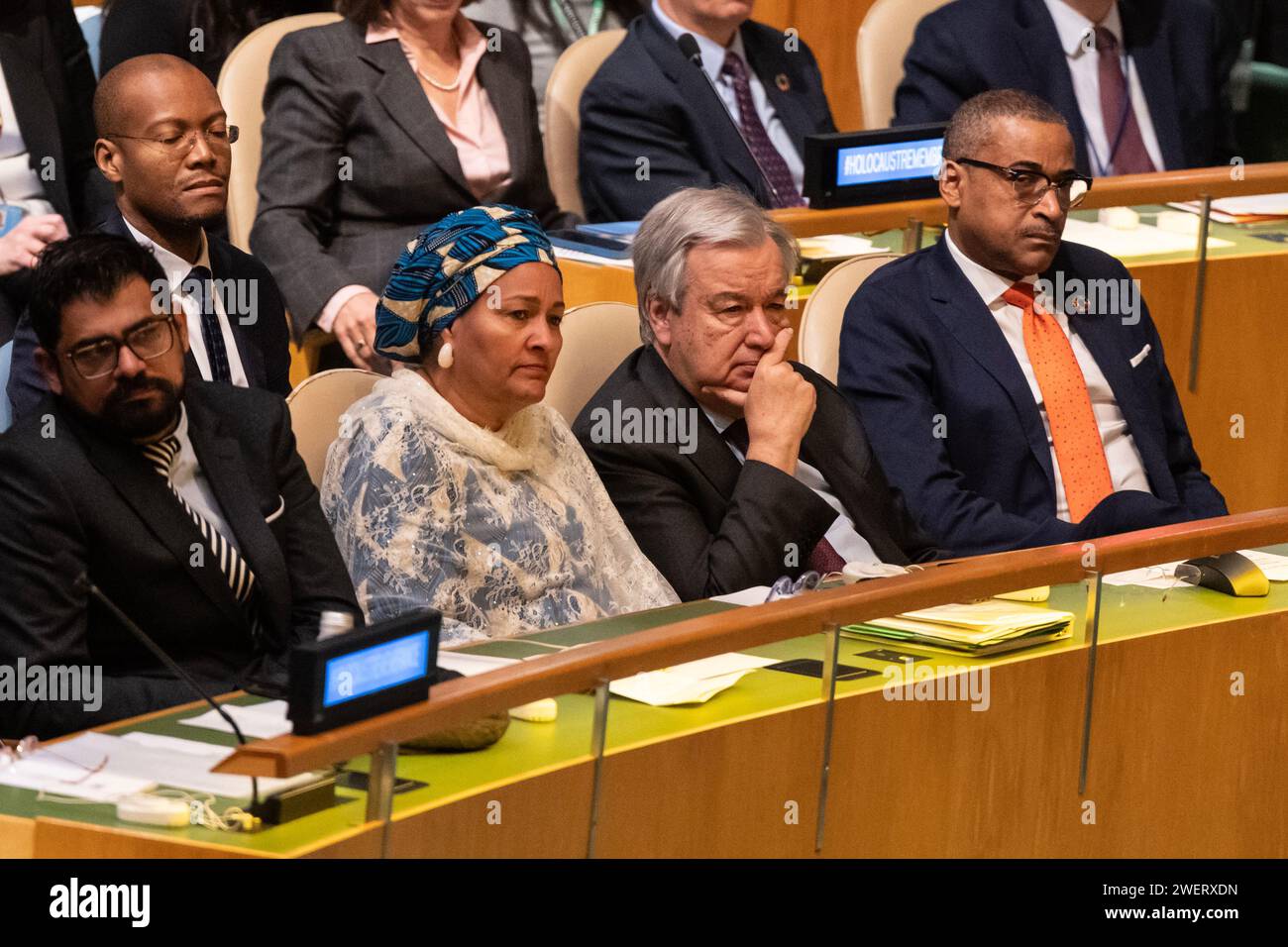 Deputy SG Amina Mohammed and SG Antonio Guterres attend United Nations ...