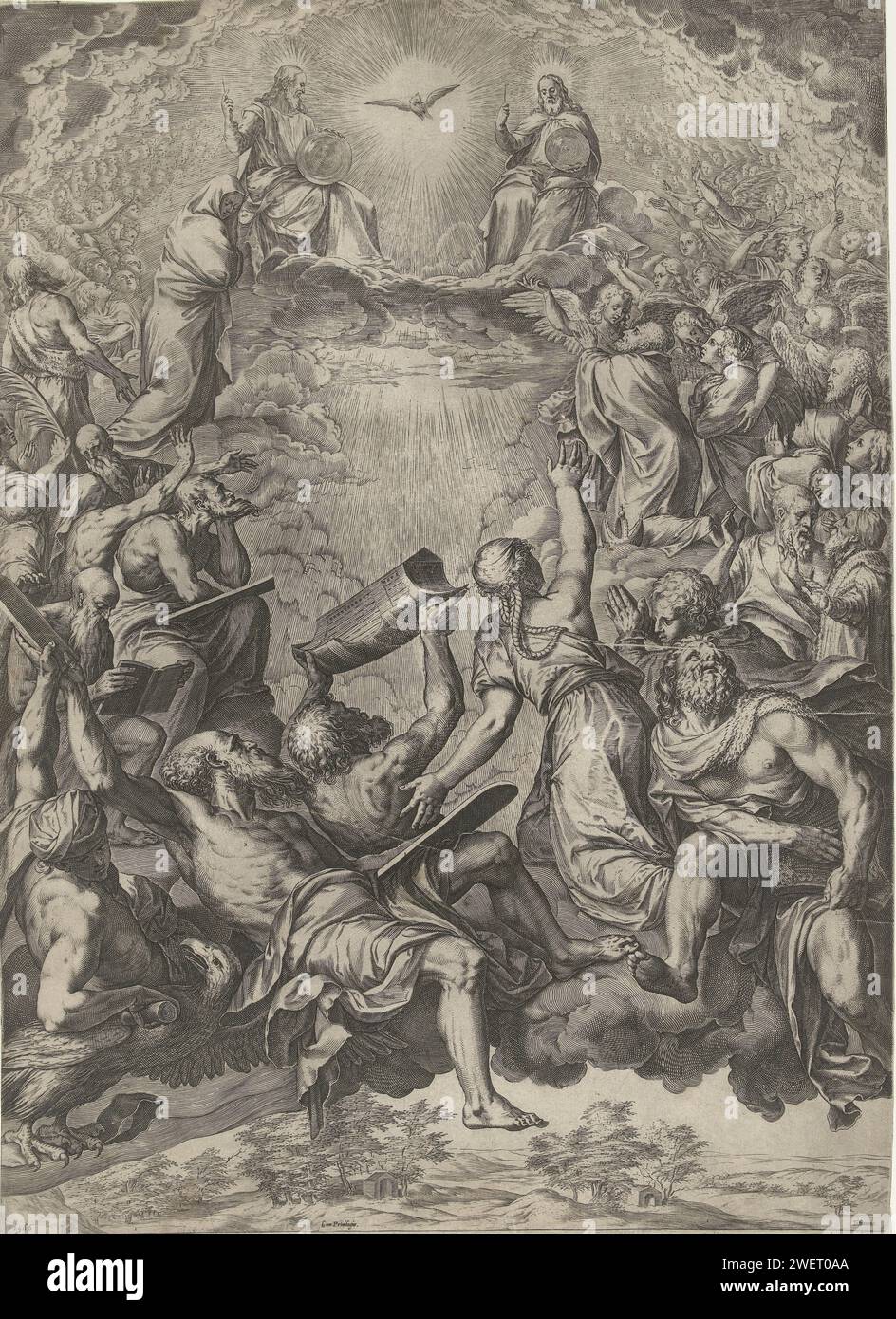 Triumph of the Holy Trinity (La Gloria), Cornelis Cort, After Titian ...